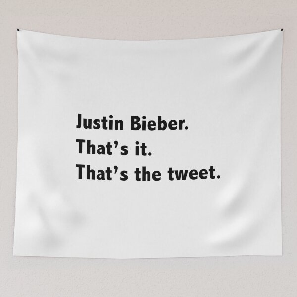 Artikelvorschau, Justin Bieber Tweet entworfen und verkauft von alir09.