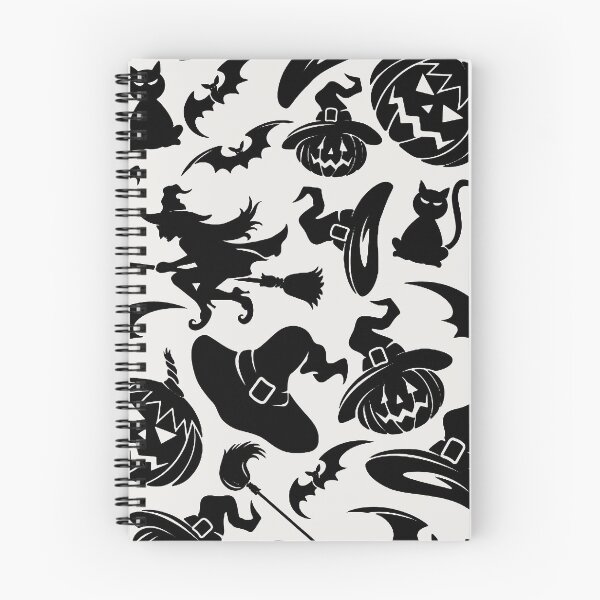 Item preview, Black Halloween Icon Pattern designed and sold by WearWolfDesigns.