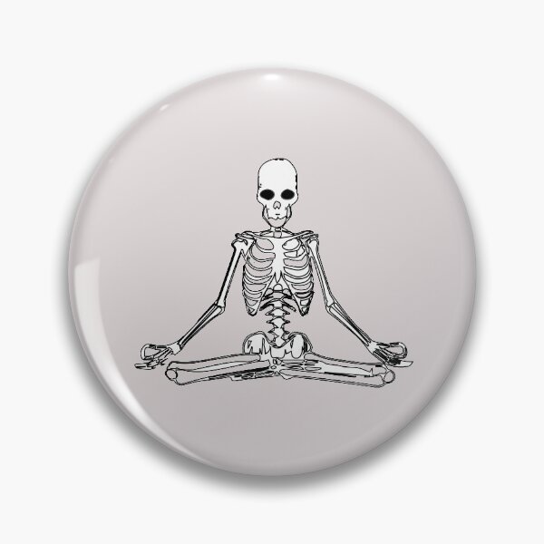 Item preview, Yoga Meditating Skeleton - White Skeleton designed and sold by EMRASDesigns.