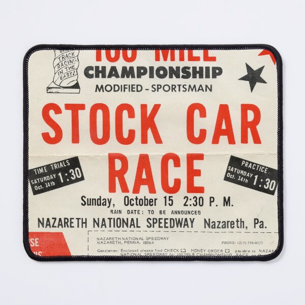 Item preview, Nazareth National Speedway Stock Car Championship Race Advertisement designed and sold by Daddyo's Hidden Back Patio.