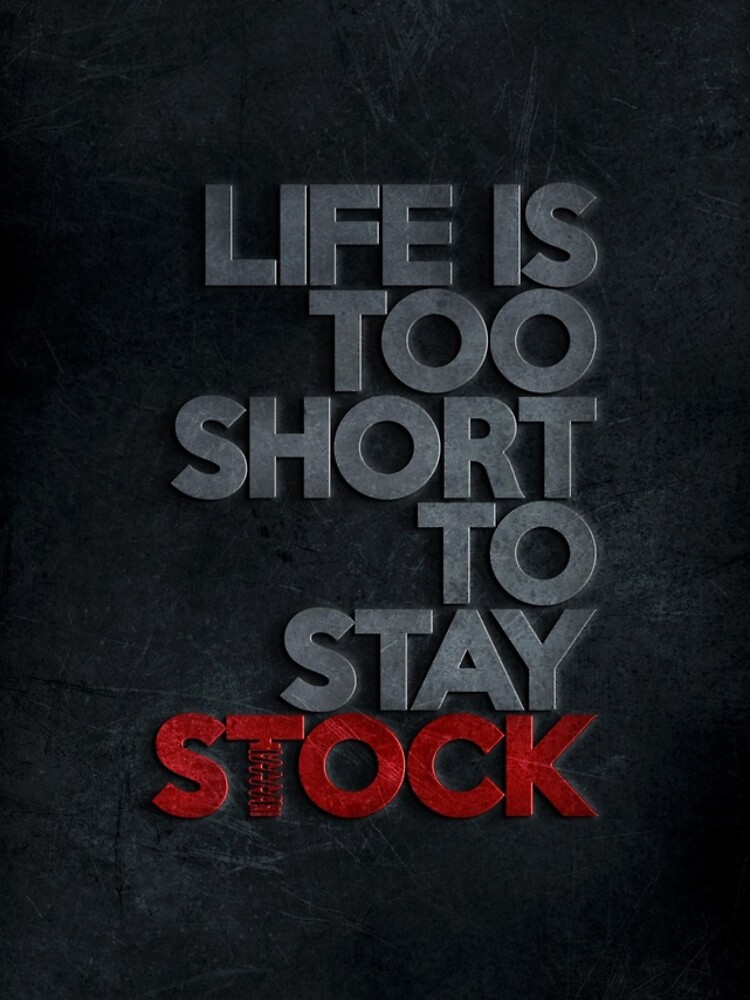 Discover Life is too short to stay stock case (2) Iphone Case