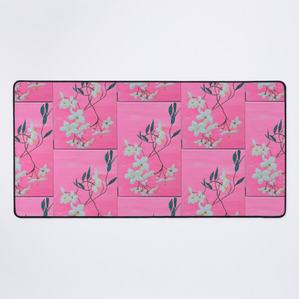 Item preview, White Blossom on pink designed and sold by Ruth Breen Artwork .