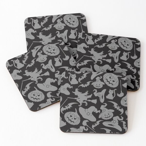 Item preview, Grey Halloween Icon Pattern designed and sold by WearWolfDesigns.