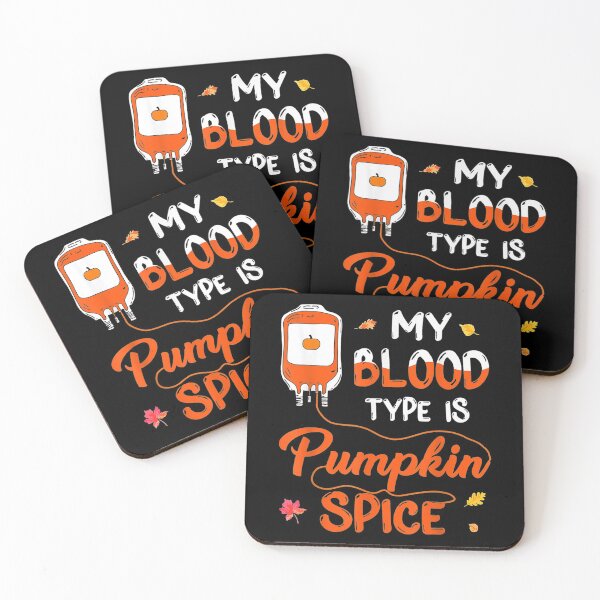 Item preview, Pumpkin Spice My Blood Type is Pumpkin Cute Fall Leaves  designed and sold by GerdaShop.