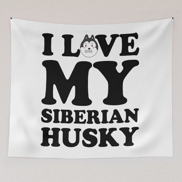 Item preview,    I Love My Husky , Husky Mom Sayings designed and sold by remonss.