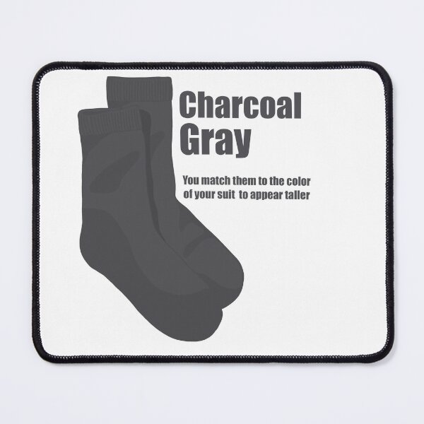 Item preview, Charcoal Gray socks designed and sold by KindaSketchy.23.