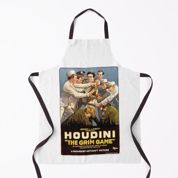 Item preview, The Grim Game Houdini Vintage Retro Movie Film Poster designed and sold by KimCheetham.