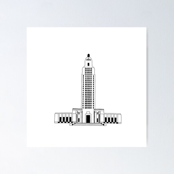 Item preview, Louisiana State Capitol Building  designed and sold by mooskie13.