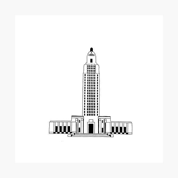 Item preview, Louisiana State Capitol Building  designed and sold by mooskie13.