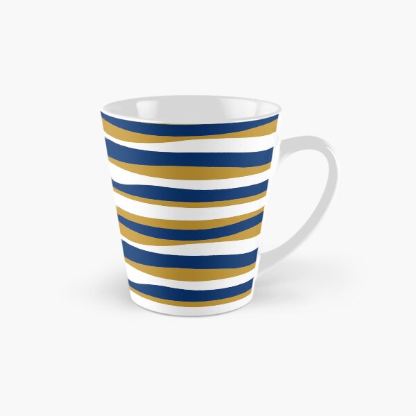 Item preview, Wavy stripes navy-mustard-white designed and sold by kobyakov.