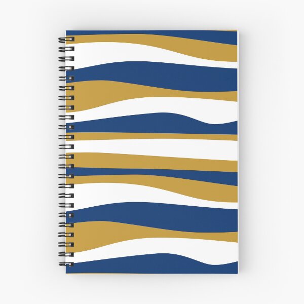 Item preview, Wavy stripes navy-mustard-white designed and sold by kobyakov.
