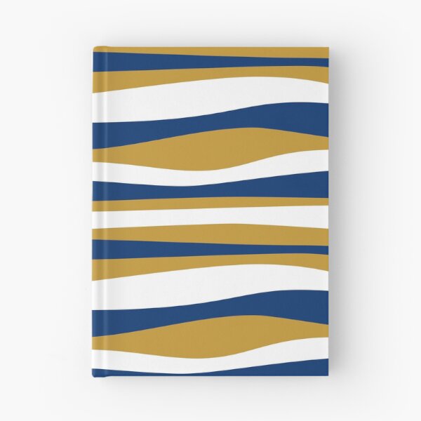 Item preview, Wavy stripes navy-mustard-white designed and sold by kobyakov.