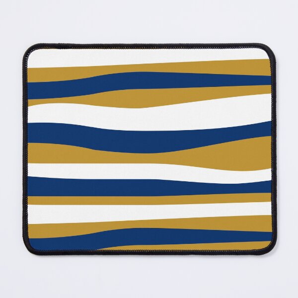 Item preview, Wavy stripes navy-mustard-white designed and sold by kobyakov.