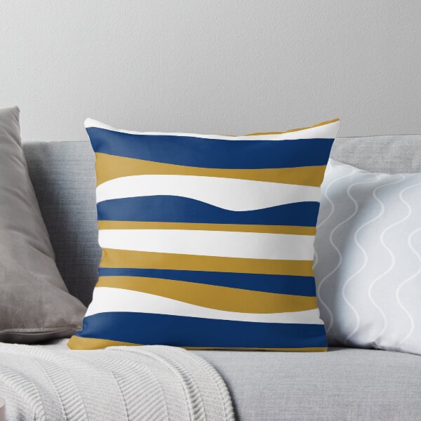 Item preview, Wavy stripes navy-mustard-white designed and sold by kobyakov.