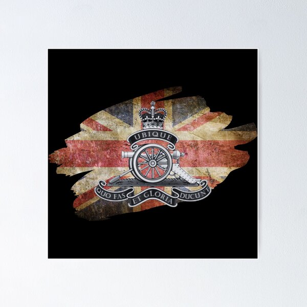 Item preview, Royal Artillery logo with Union jack designed and sold by PinnockDesigns.