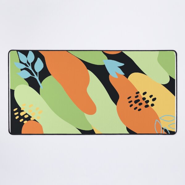 Item preview, Tangerine, Green And Yellow Abstract Modern Shapes Pattern designed and sold by DEC02.