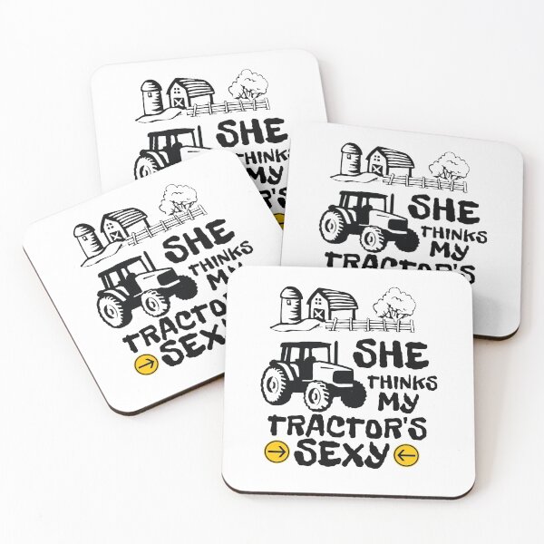 Item preview, She Thinks My Tractor's Sexy Funny Farmer Sayings B designed and sold by thecooltable.