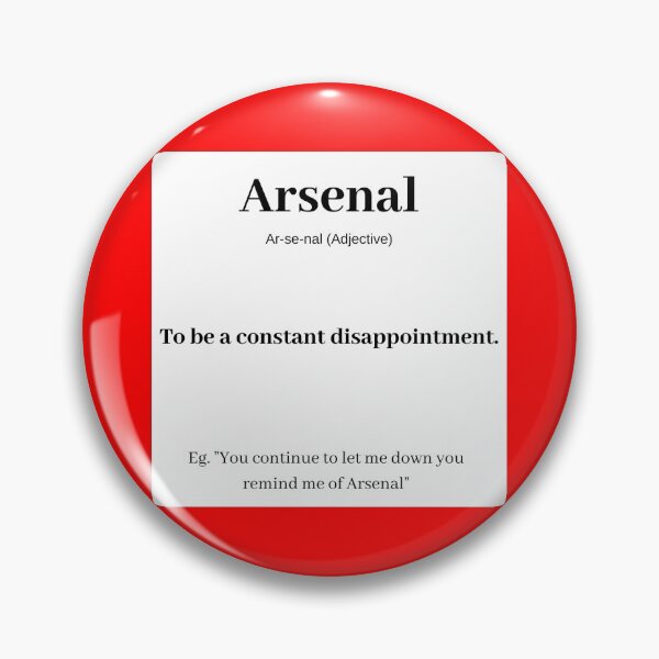 Item preview, Arsenal Football Definition - Funny Gift For Football Lovers Sticker designed and sold by ijdesigns.