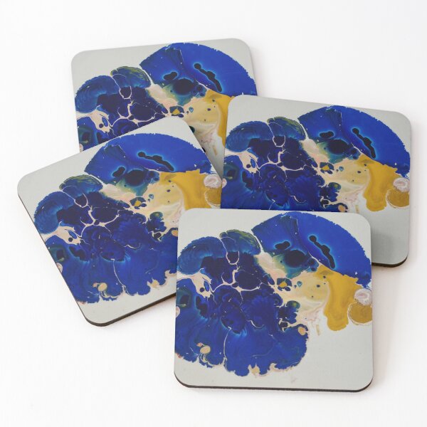 Item preview, Blue gold abstract designed and sold by zchriswit.