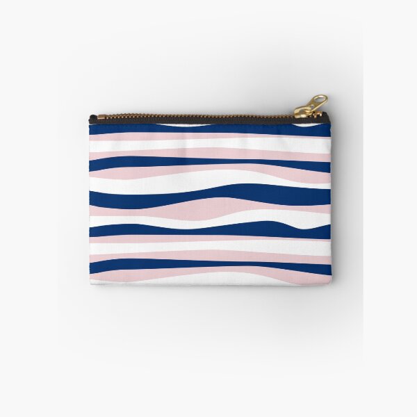 Item preview, Wavy stripes navy-white-light pink designed and sold by kobyakov.