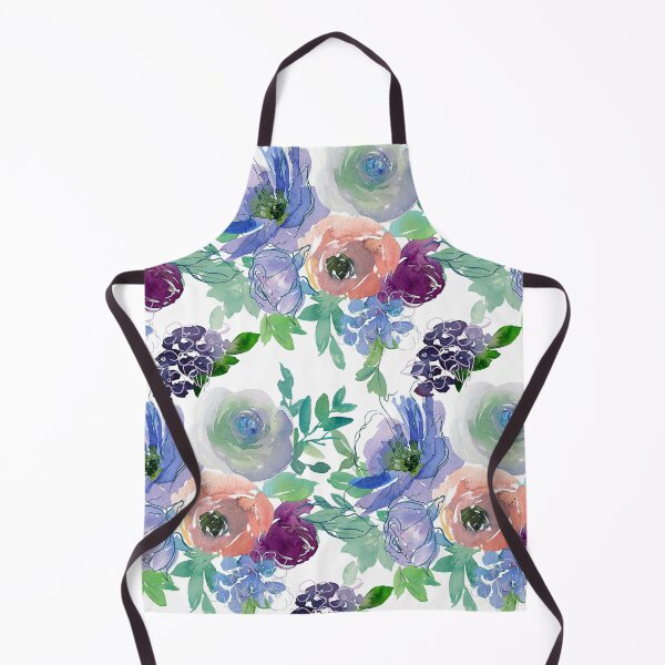 Item preview, Blue, Violet And Pink Floral And Leaf Pattern designed and sold by DEC02.