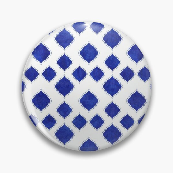 Item preview, Blue arabesque tiles designed and sold by christabelco.