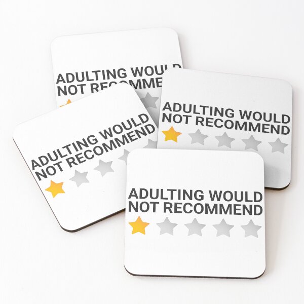 Item preview, Adulting Would Not Recommend designed and sold by tropical_dream.