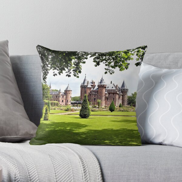 Castle De Haar in Holland Throw Pillow