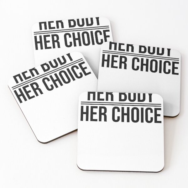 Item preview, Her Body Her Choice (black text) designed and sold by Pzuggler.