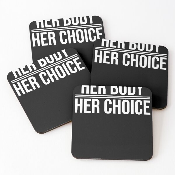 Item preview, Her Body Her Choice (white text) designed and sold by Pzuggler.