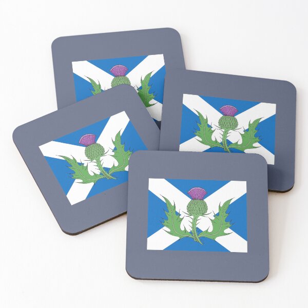 Artikelvorschau, Schottische Distel & Saltire entworfen und verkauft von Azure Lion Productions.