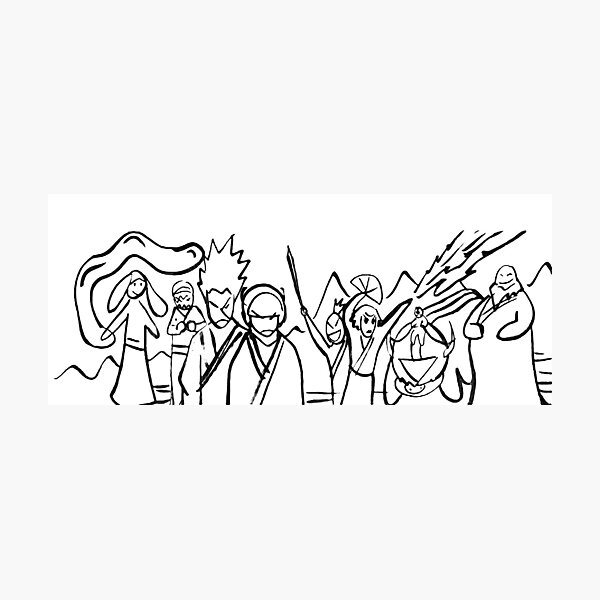 Avatar: The Last Airbender - Sokka's Drawing Photographic Print