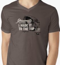 Yosemite National Park Half Dome California America IMITTT I Made It To The Top Men's V-Neck T-Shirt