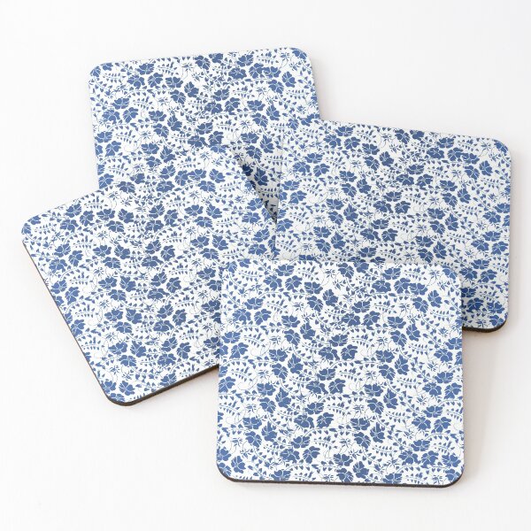 Item preview, "Fancy Blue Floral Pattern" designed and sold by MC Art Studio.