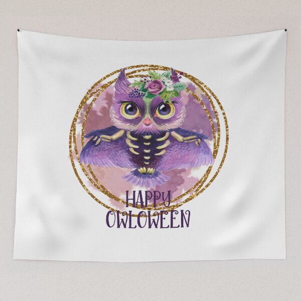 Item preview, Happy Owloween - men’s and women’s Halloween designed and sold by Designs Of all kinds.