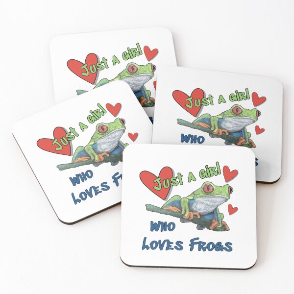 Item preview, Just a girl who loves frogs - funny quote  designed and sold by NathBros.