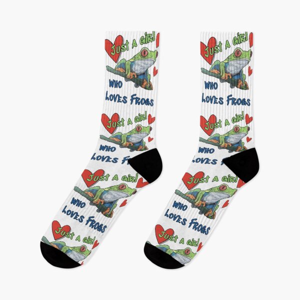 Item preview, Just a girl who loves frogs - funny quote  designed and sold by NathBros.