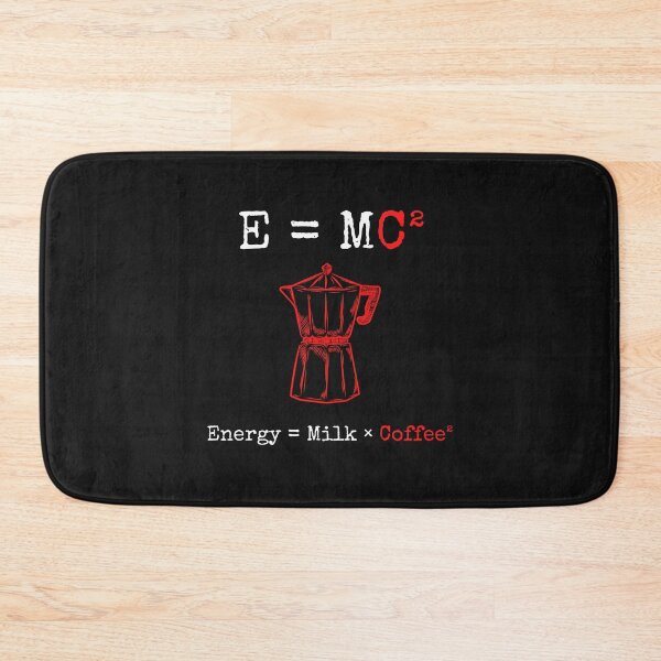 Item preview, E=MC2 Energy = Milk and Coffee Funny Equation Formula For Coffee Lovers  designed and sold by greatmar1.