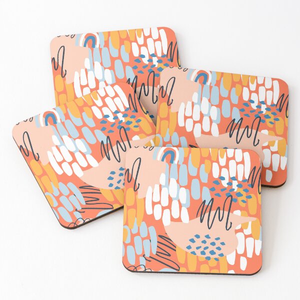 Item preview, Tangerine, Mustard And Blush Modern Contemporary Pattern  designed and sold by DEC02.
