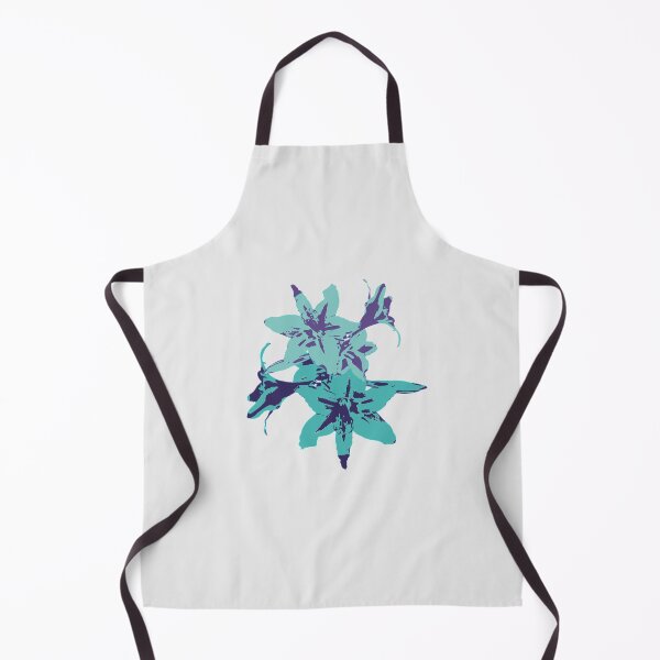 Item preview, Blue Teal Flowers Pop Art Abstract designed and sold by Trixiloo.