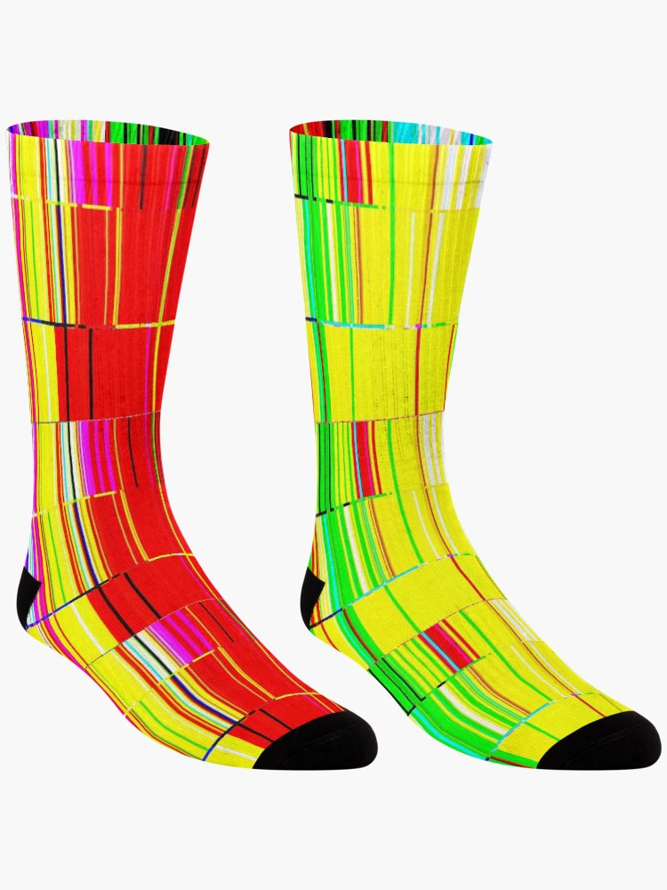 Thumbnail 3 of 5, Socks, Spectrum data glitch designed and sold by UDDesign.