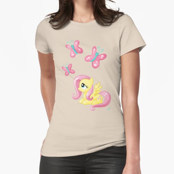 Fluttershy - Cutie mark Fitted T-Shirt