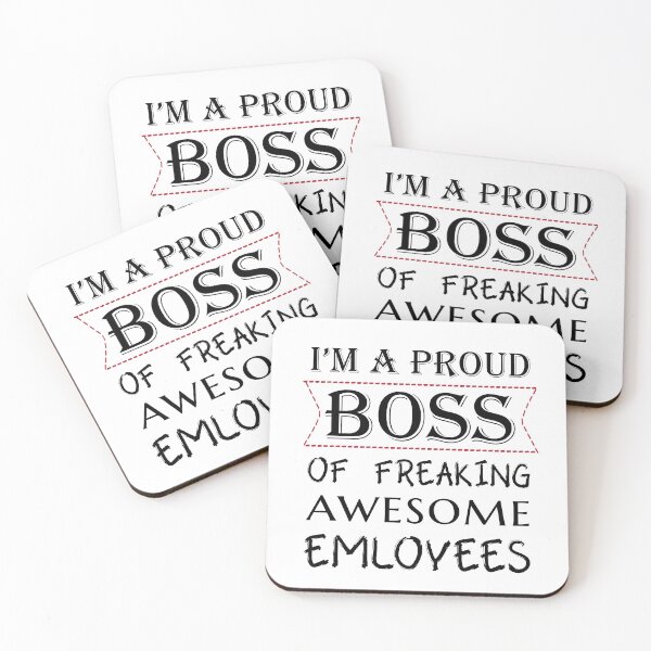 Item preview, I am a proud boss of freaking awesome employees - Best boss ever - Bosses day designed and sold by Alice-Elgawi.