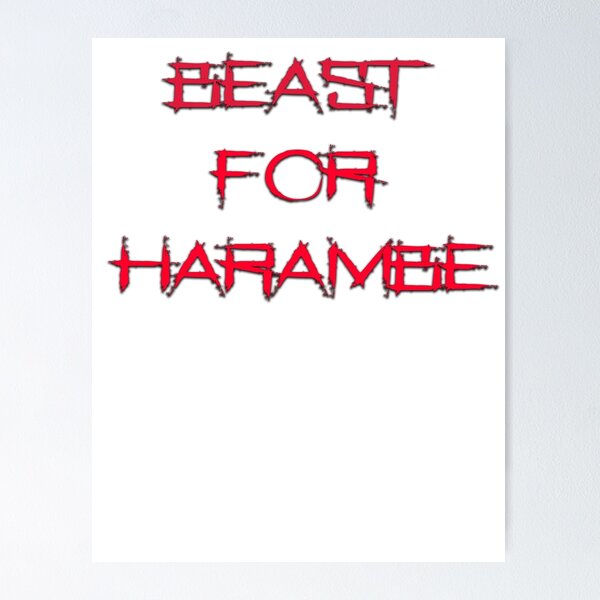 Item preview, beast for harambe work out shirt designed and sold by earlstevens.