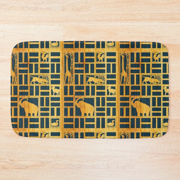 Item preview, Animals wooden stencil fretwork matrix (yellow, blue) kids designed and sold by SolidEarthArt.