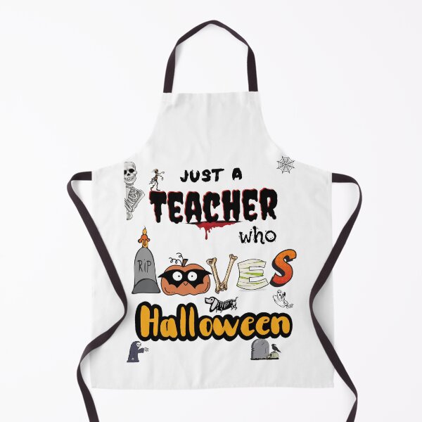 Item preview, Just a Teacher who loves Halloween Pumpkin Witch bats spooky Costume designed and sold by YourgiftShop.