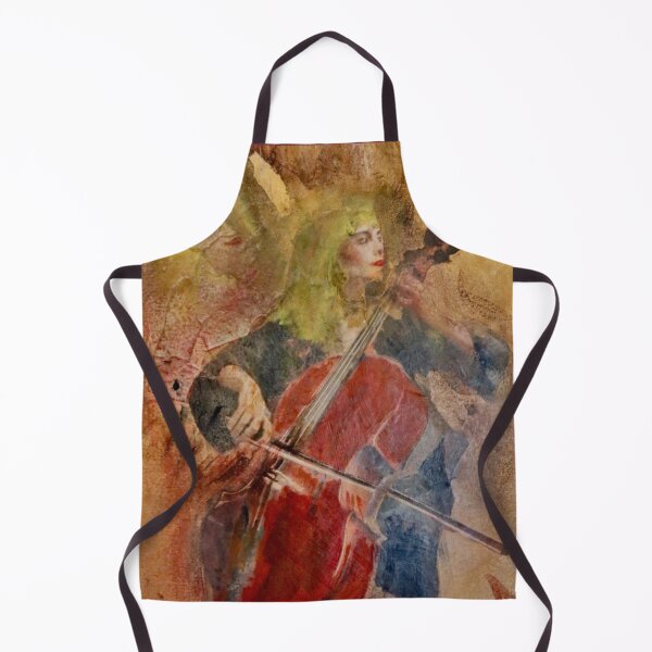 Item preview, Cellist in Watercolor and Mixed Media designed and sold by Marianne Madson.