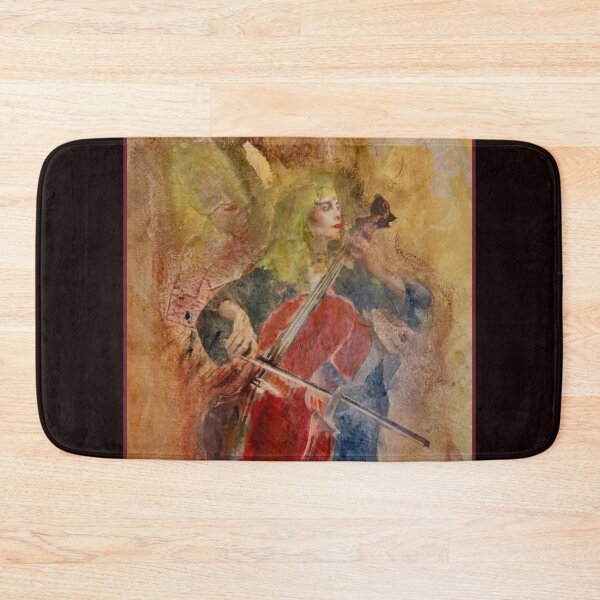 Item preview, Cellist in Watercolor and Mixed Media designed and sold by Marianne Madson.