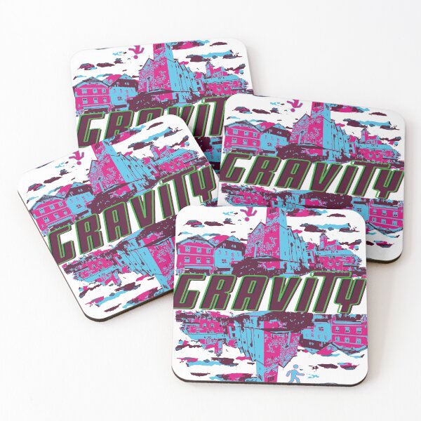 Item preview, The pink and blue city in Graviton. designed and sold by chicandcomfy333.