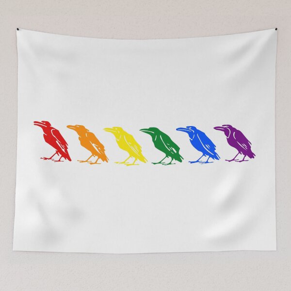 Item preview, La bandera del orgullo del cuervo | Amigos córvidos designed and sold by llevine2934.